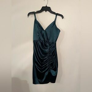 Green semi-formal dress